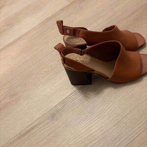 Vince Camuto Tan Block Heel Sandals